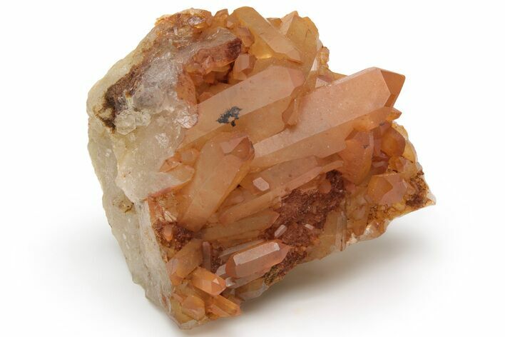Tangerine Quartz Crystal Cluster - Brazil #229459